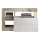 Lavice LENOR 91x59x35 cm bílá/javor