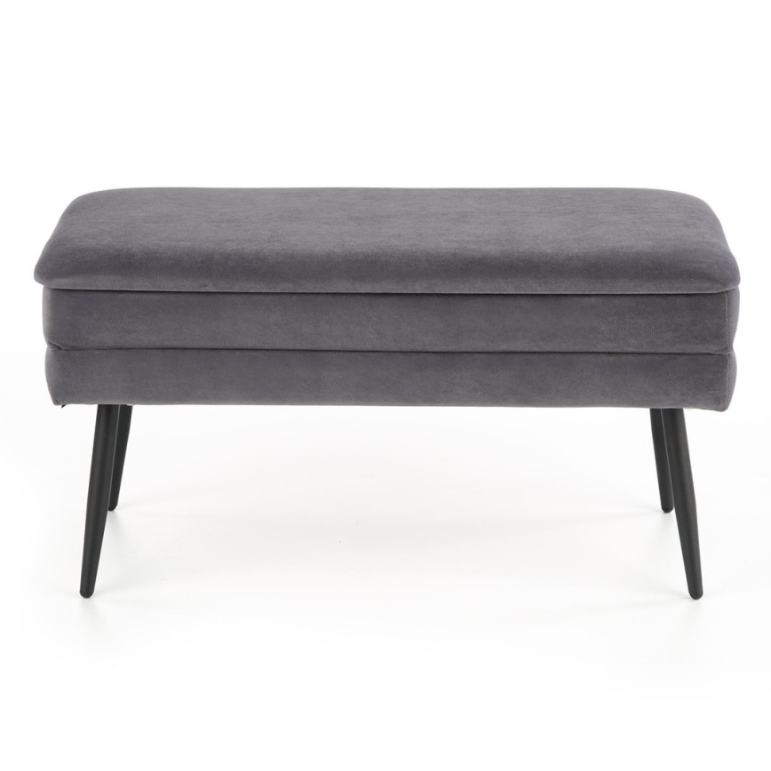 Lavice s úložným prostorem VELVA 37x78 cm šedá