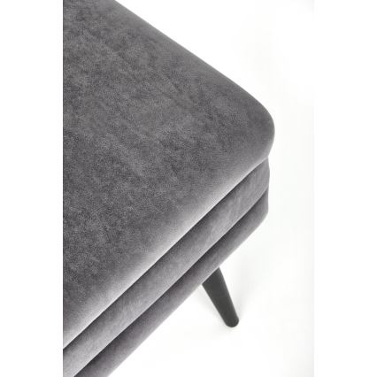 Lavice s úložným prostorem VELVA 37x78 cm šedá