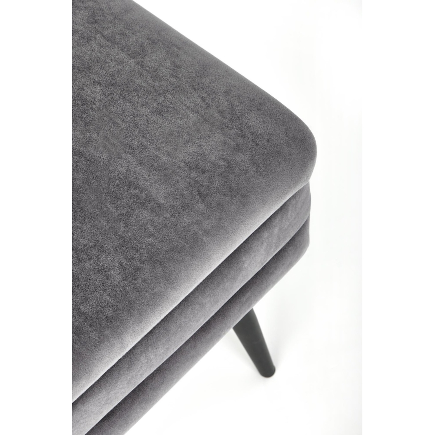 Lavice s úložným prostorem VELVA 37x78 cm šedá