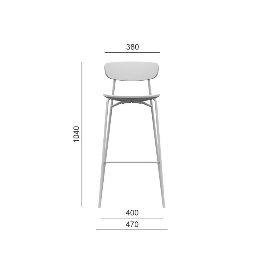 LD Seating - Barová židle TRIVI hnědá/černá