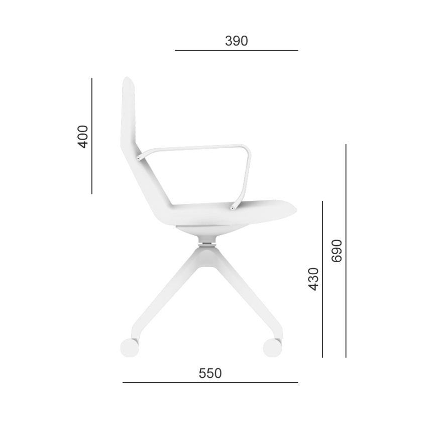 LD Seating - Kancelářská židle FLEXI zelená