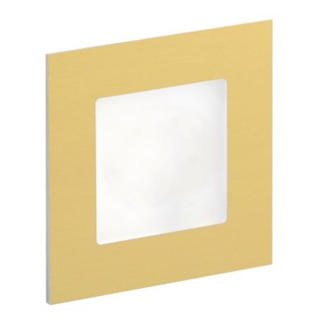 LDST AN-01-SZ-BZ9 - LED schodišťové svítidlo ANGEL 9xLED/1,2W/230V zlatá 6500K