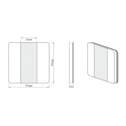 LDST DU-01-SC-BC8 - Osvětlení schodiště DUO 10xLED/1,2W/230V