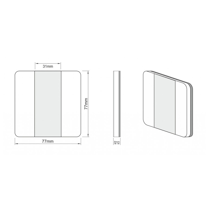 LDST DU-01-SZ-BC8 - Osvětlení schodiště DUO 10xLED/1,2W/230V