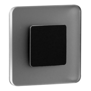 LDST SW-01-SC-BZ8 - LED schodišťové svítidlo SWIFT 8xLED/1,2W/230V matná černá 6500K