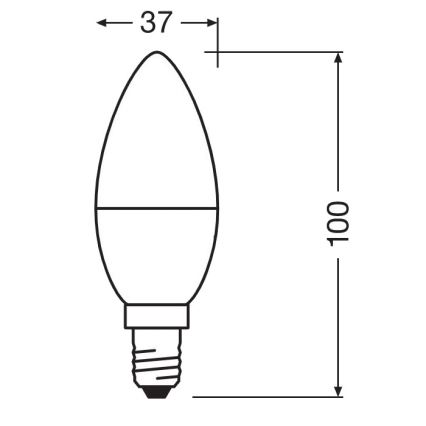 LED Antibakteriální žárovka B40 E14/4,9W/230V 2700K - Osram