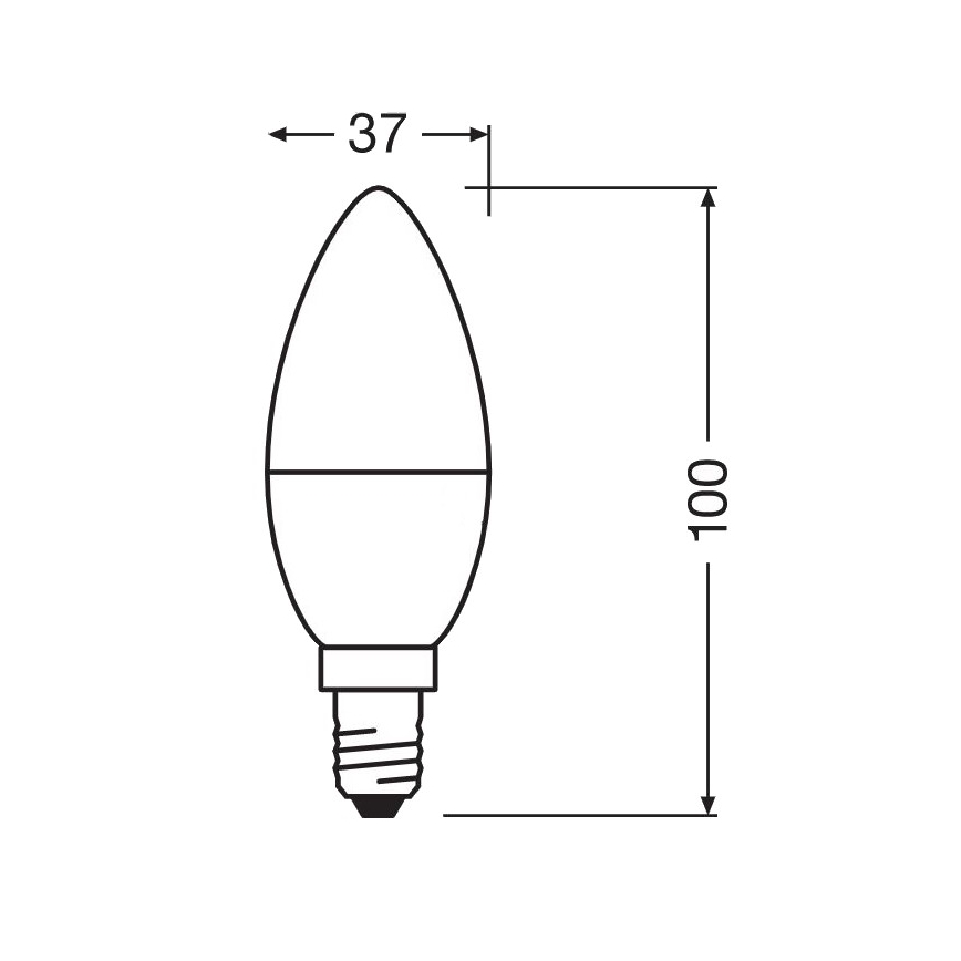 LED Antibakteriální žárovka B40 E14/4,9W/230V 6500K - Osram