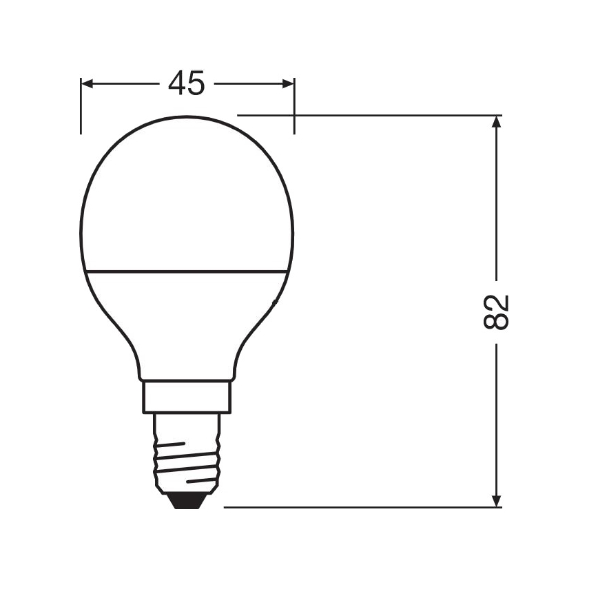 LED Antibakteriální žárovka P40 E14/4,9W/230V 4000K - Osram