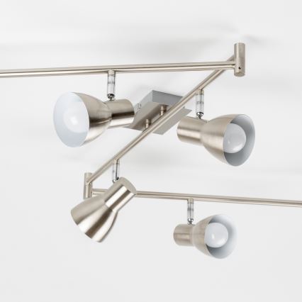 LED Bodové svítidlo 6xE14/5W/230V matný chrom