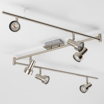 LED Bodové svítidlo 6xGU10/4,7W/230V matný chrom