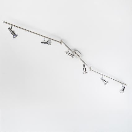 LED Bodové svítidlo 6xGU10/5W/230V lesklý chrom