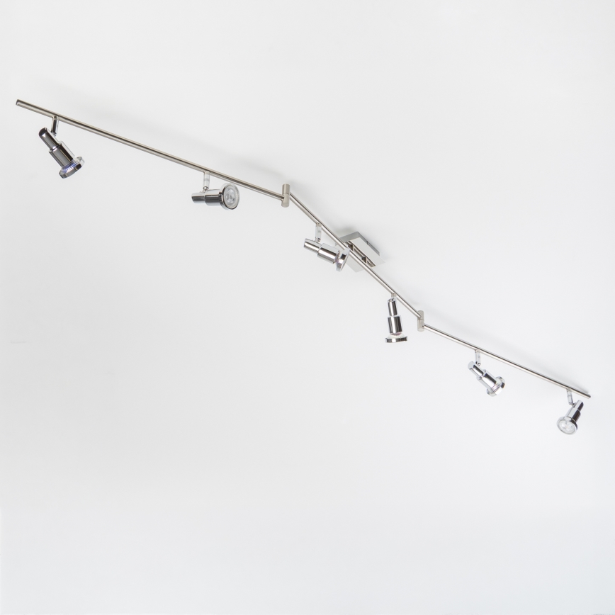LED Bodové svítidlo 6xGU10/5W/230V lesklý chrom