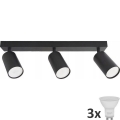 LED Bodové svítidlo ANGIE 3xGU10/6W/230V černá
