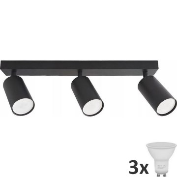 LED Bodové svítidlo ANGIE 3xGU10/6W/230V černá