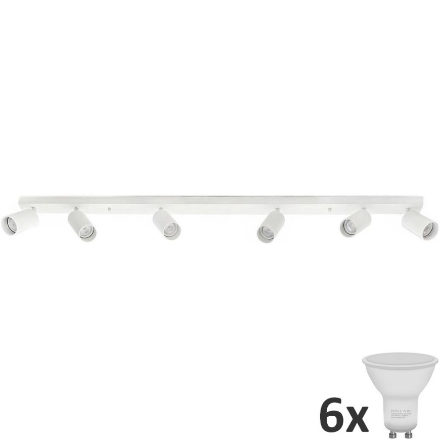 LED Bodové svítidlo ANGIE 6xGU10/6W/230V bílá