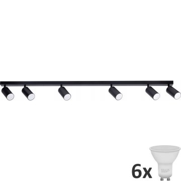 LED Bodové svítidlo ANGIE 6xGU10/6W/230V černá