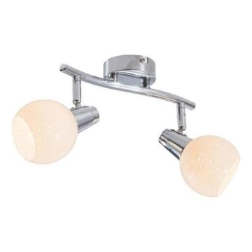 LED Bodové svítidlo DOXY 2xE14/4W/230V lesklý chrom