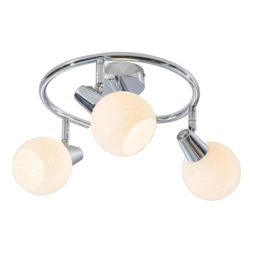 LED Bodové svítidlo DOXY 3xE14/4W/230V lesklý chrom