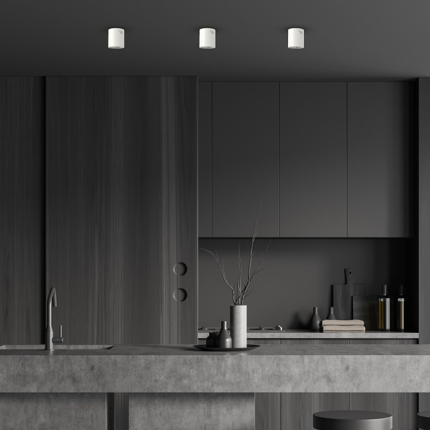 LED Bodové svítidlo GEORGE 1xE27/6W/230V pr. 11 cm bílá