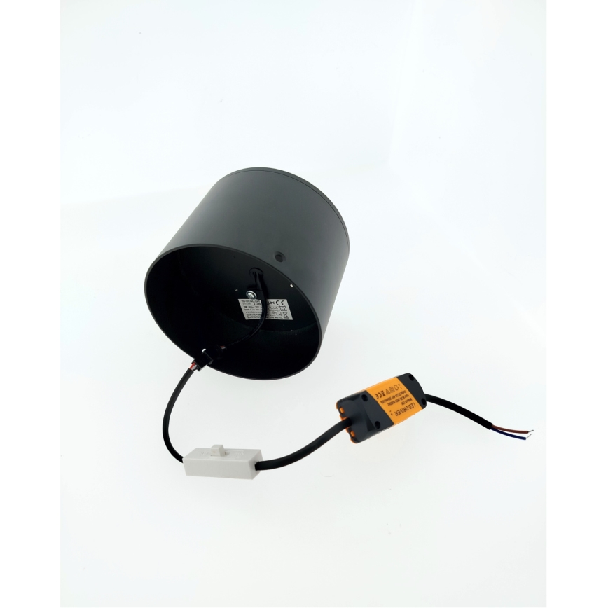 LED Bodové svítidlo LED/10W/230V 3000/4000/6400K pr. 12 cm černá