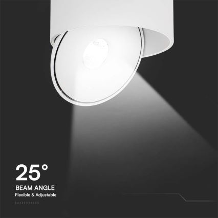 LED Flexibilní bodové svítidlo LED/28W/230V 3000/4000/6400K CRI 90 bílá