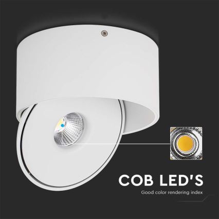 LED Flexibilní bodové svítidlo LED/28W/230V 3000/4000/6400K CRI 90 bílá