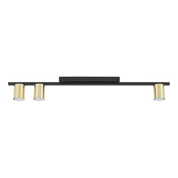 LED Bodové svítidlo LOGAN 3xGU10/10W/230V černá/zlatá