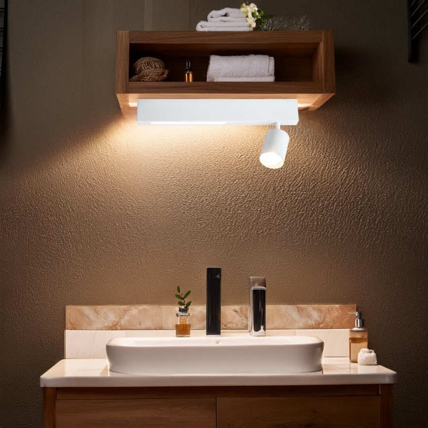 LED Bodové svítidlo MAGNET LED/5W/230V + 1xGU10/60W 3000/4000K bílá
