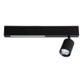 LED Bodové svítidlo MAGNET LED/5W/230V + 1xGU10/60W 3000/4000K černá
