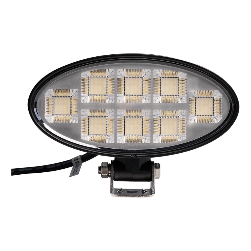 LED Bodové svítidlo pro automobil BLACK LED/160W/10-30V IP69 5700K oválný