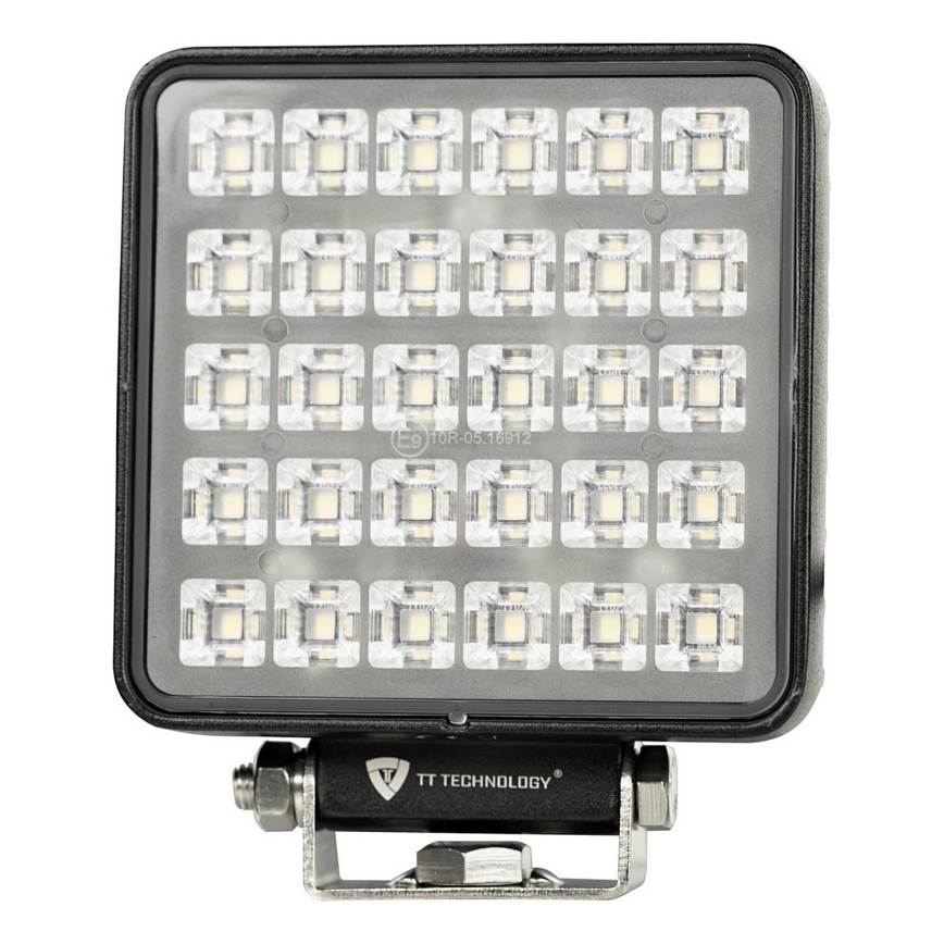 LED Bodové svítidlo pro automobil BLACK LED/30W/10-30V IP69 5700K hranatý