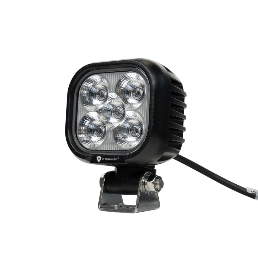 LED Bodové svítidlo pro automobil BLACK LED/50W/10-30V IP69 5700K hranatý
