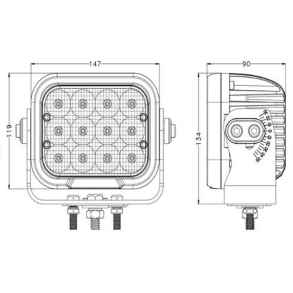 LED Bodové svítidlo pro automobil OSRAM LED/120W/10-30V IP68 5700K