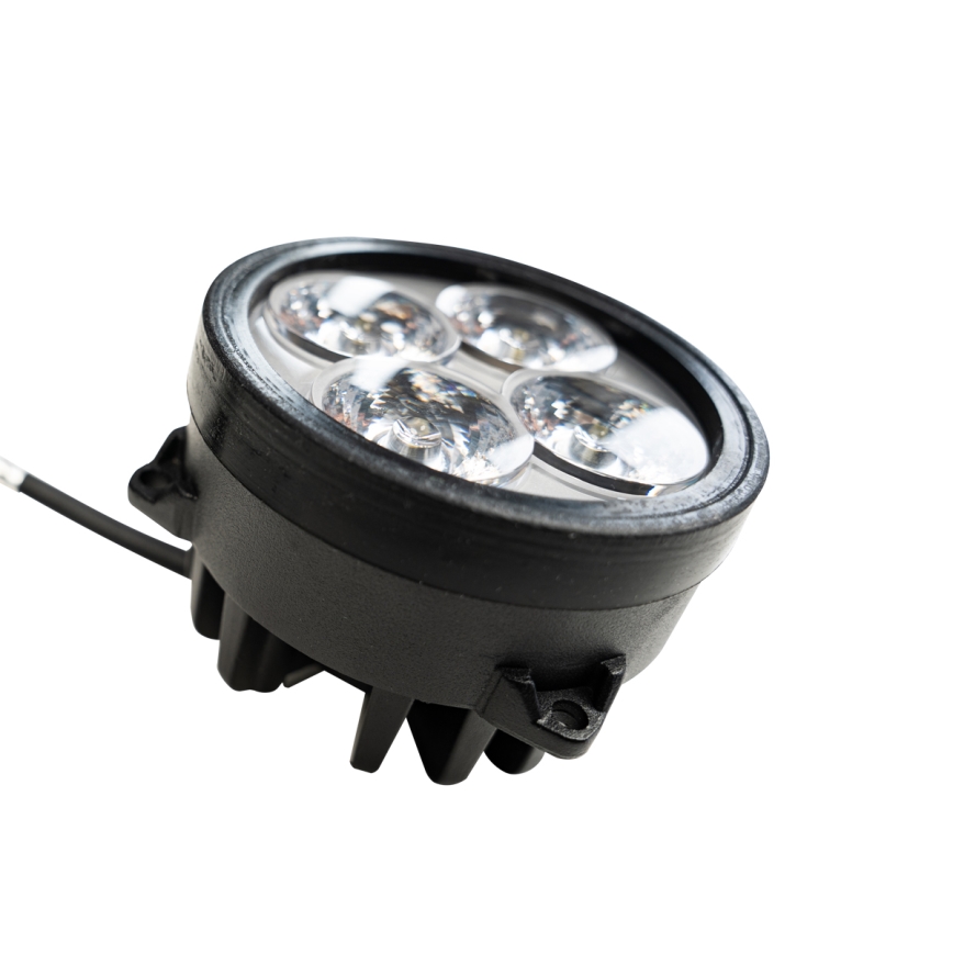 LED Bodové svítidlo pro traktor BLACK LED/20W/10-30V IP69 5700K kulatý