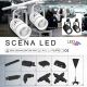 LED bodové svítidlo SCENA LED/20W/230V černé 4000 K