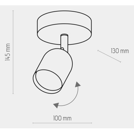 LED Bodové svítidlo TOP 1xGU10/10W/230V bílá