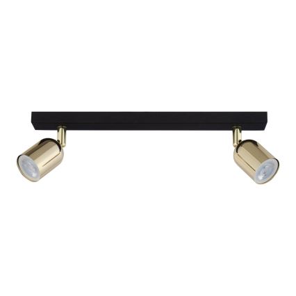 LED Bodové svítidlo TOP 2xGU10/10W/230V černá/zlatá