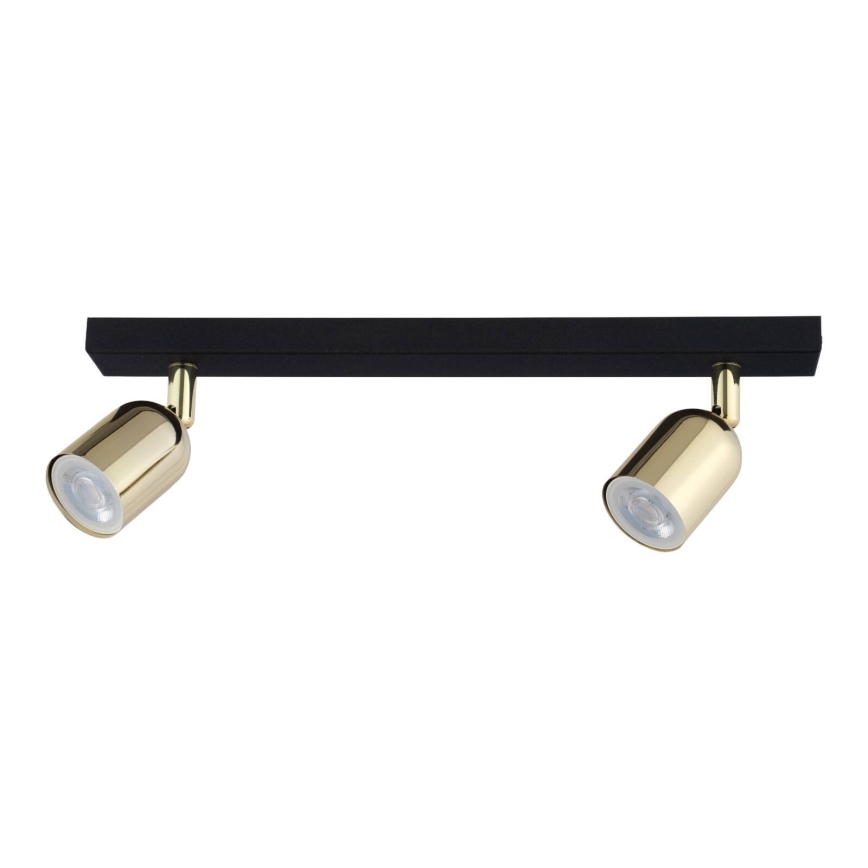 LED Bodové svítidlo TOP 2xGU10/10W/230V černá/zlatá