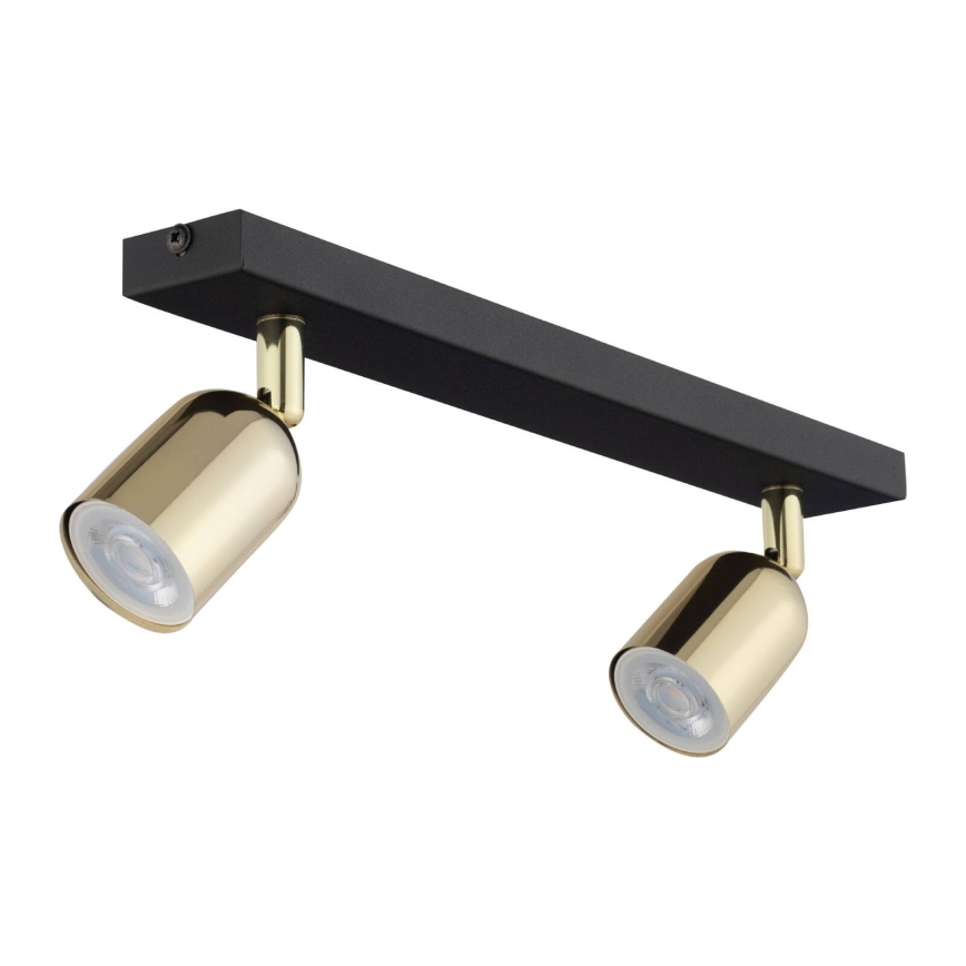 LED Bodové svítidlo TOP 2xGU10/10W/230V černá/zlatá
