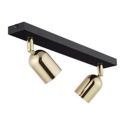LED Bodové svítidlo TOP 2xGU10/10W/230V černá/zlatá