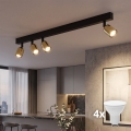 LED Bodové svítidlo TOP 4xGU10/10W/230V černá/zlatá