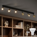LED Bodové svítidlo TOP 6xGU10/10W/230V zlatá/černá