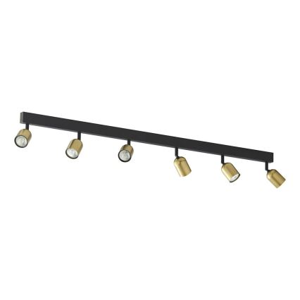LED Bodové svítidlo TOP 6xGU10/10W/230V zlatá/černá