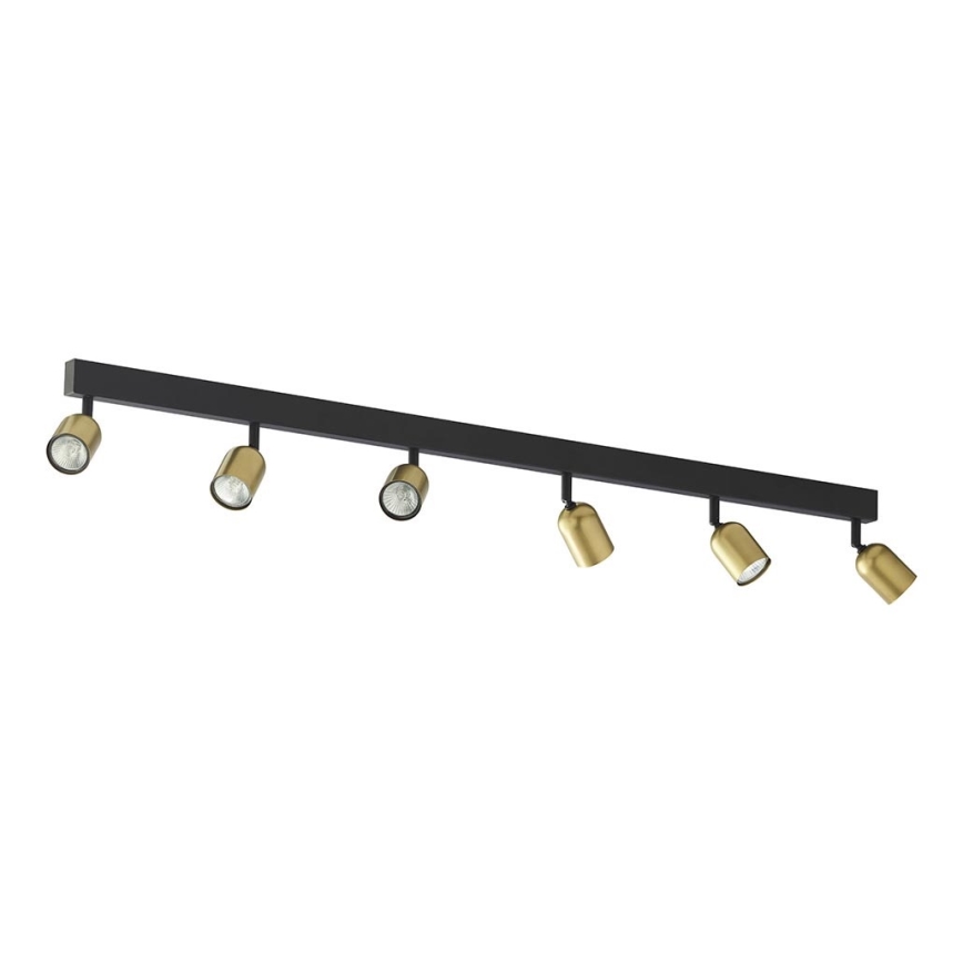 LED Bodové svítidlo TOP 6xGU10/10W/230V zlatá/černá