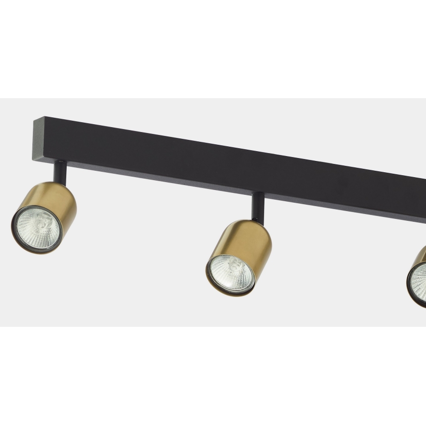LED Bodové svítidlo TOP 6xGU10/10W/230V zlatá/černá