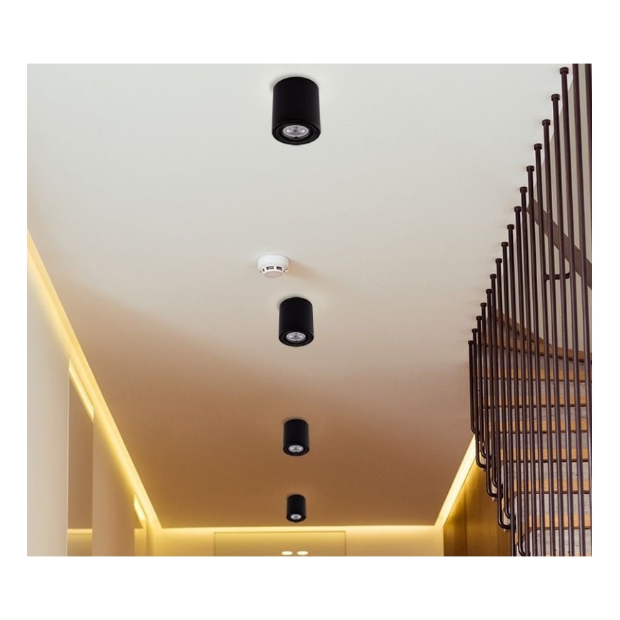 LED Bodové svítidlo TUBA 1xGU10/5W/230V 4000K černá