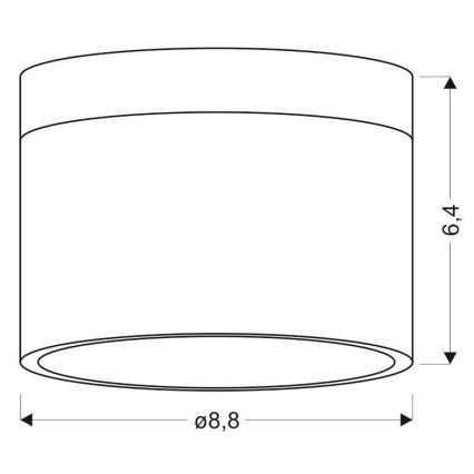 LED Bodové svítidlo TUBA LED/9W/230V bílá/černá