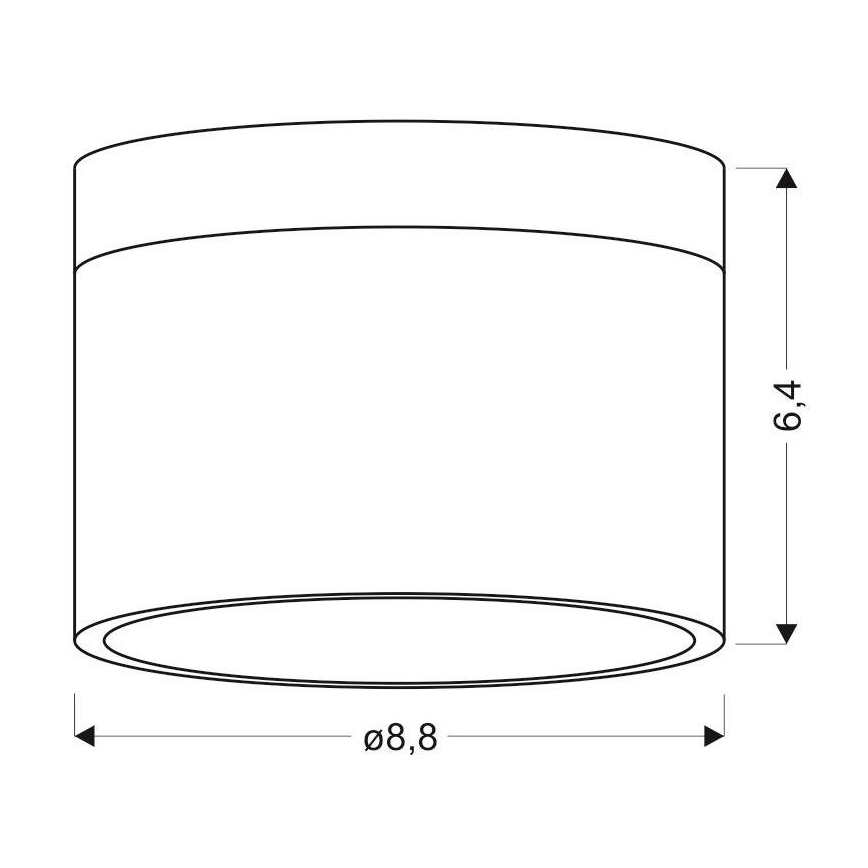 LED Bodové svítidlo TUBA LED/9W/230V bílá/černá