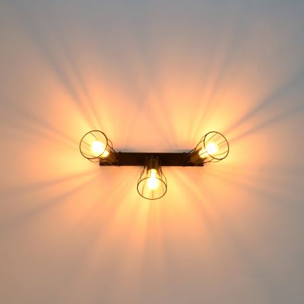 LED Bodové svítidlo TUBE II 3xE27/15W/230V černá